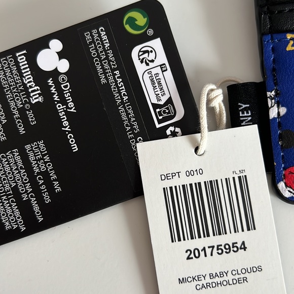 Donald & Daisy Duck Loungefly Mini Backpack & Mickey Baby cardholder bundle - Picture 7 of 11